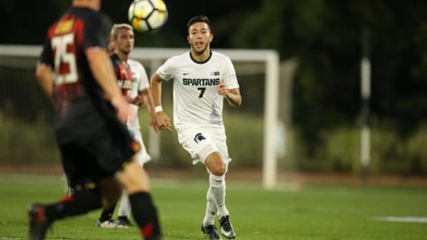 Michigan State men's soccer (PHOTO:  MSU SID)